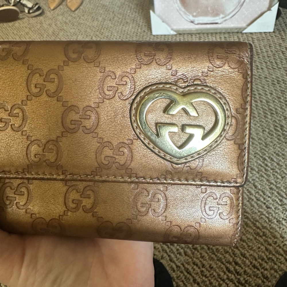 Gucci Ssima Heart Logo Long Wallet - Picture 6 of 12